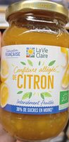 Confiture allegée de citron