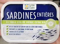 Sardines entières à l'huile d'olive vierge extra bio