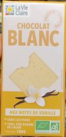 Chocolat blanc aux Notes de Vanille
