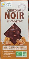 Chocolat Noir à croquer aux éclats de caramel