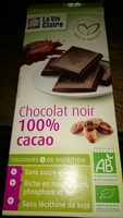 Chocolat noir 100% cacao
