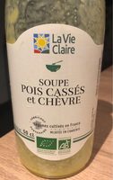 Soupe pois cassés et chèvre