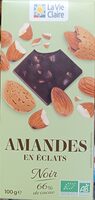 Amandes en éclats noir 66%