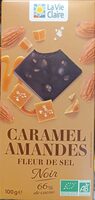 Caramel amandes fleur de sel noir 66%