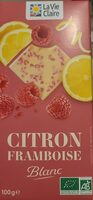 Chocolat citron framboise blanc