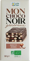 Mon Choco Noir généreux noisettes entières