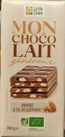 Mon chocolat généreux amande sel guérande
