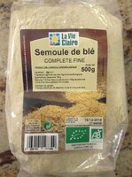 Semoule De Blé Fine Complète Bio