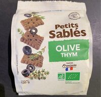 Petits sablés olive thym
