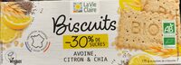 Biscuits Avoine, Citron & Chia