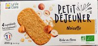 Biscuit petit dejeuner noisette