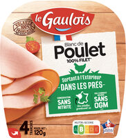 Blanc de poulet Sortant à l'Extérieur Dans Les Prés Le Gaulois