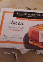 Bison Pavés marinés Sirop d'érable