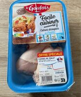Cuisses découpées de poulet