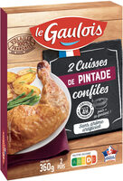 Cuisse de pintade confite