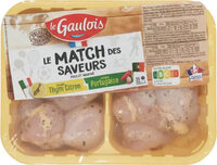 Poulet mariné thym citron et portugaise