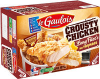 Crousty chicken long filet's gratiné à l'emmental
