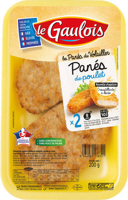 Panés de poulet x2