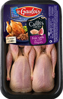 Cailles farcies au foie gras