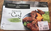 Émincés de cerf marinés aux 3 poivres