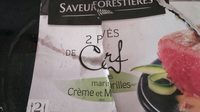 Pave de cerf creme et morilles x2
