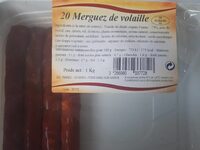20 merguez de volaille