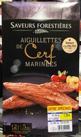 Aiguillettes de Cerf marinées + sauce à la truffe