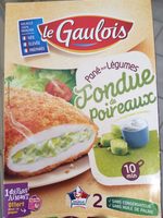Panés fondue de poireaux x2