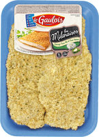 Escalopes poulet fromage ail fines herbes x2 s/at