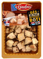 Dés de filet de poulet rôti