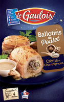 4 Ballotins de poulet crème et champignons
