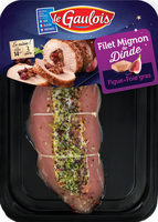 Filet mirgnon de dinde farci figues et foie gras