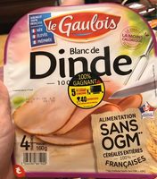 Blanc de dinde, traité en salaison, cuit et bruni, qualité supérieure.