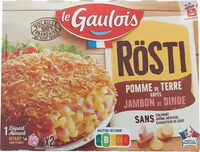Rösti pomme de terre jambon de dinde