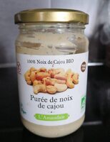 Purée de noix de cajou bio