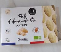 Pâte d'amande bio nature