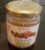 Purée de noisettes au sucre de canne