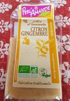 Pâte d'amande citron gingembre