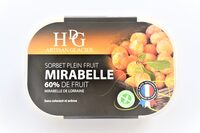 Sorbet plein fruit MIRABELLE DE LORRAINE IGP, 60% de fruit