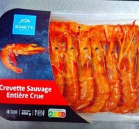 Crevettes sauvages entières crues