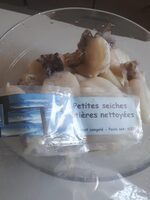Petites seiche entières nettoyées
