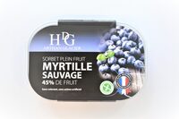 Sorbet myrtille sauvage