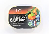 Sorbet plein fruit CLEMENTINE CORSE IGP, 45% de fruit