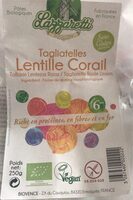 Tagliatelles lentille corail