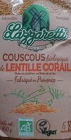 Couscous biologique de lentille corail