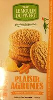 Plaisir agrumes Sablés au citron et a l'orange confits