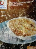 Coquilles de poissons sauce aurore