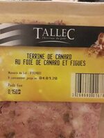 Terrine de canard au foie de canard et figues