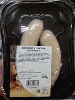 Boudin blanc à l'ancienne aux pruneaux
