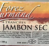 Jambon sec 4 tranches